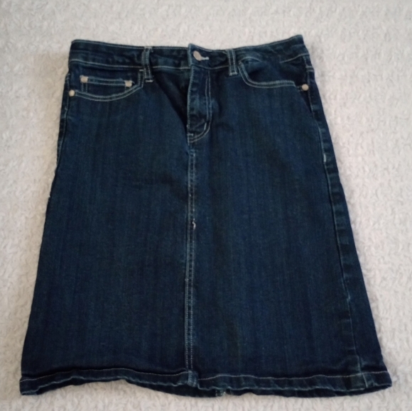 Sassy Jeans Blue Demin Skirt,  Size L.    'AB' - Picture 1 of 7